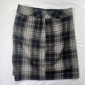 Eddie Bauer Plaid Wool Blend Skirt Womens 6 Cute summer Preppy academia 1764
